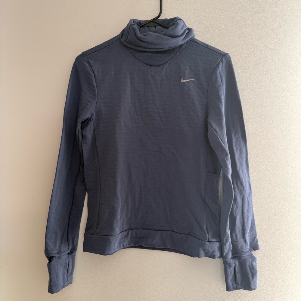 Nike Womens Therma-Fit Slate Blue Long Sleeve Running Top
